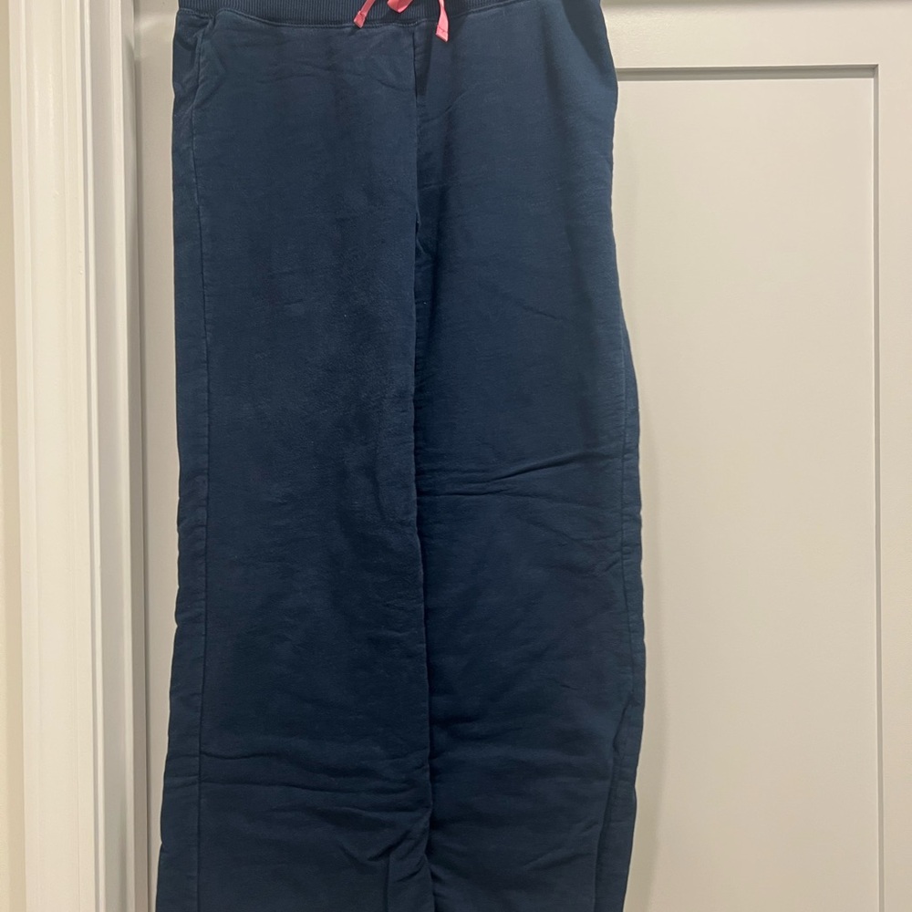 GAP Navy Kids Joggers with Pink Drawstring